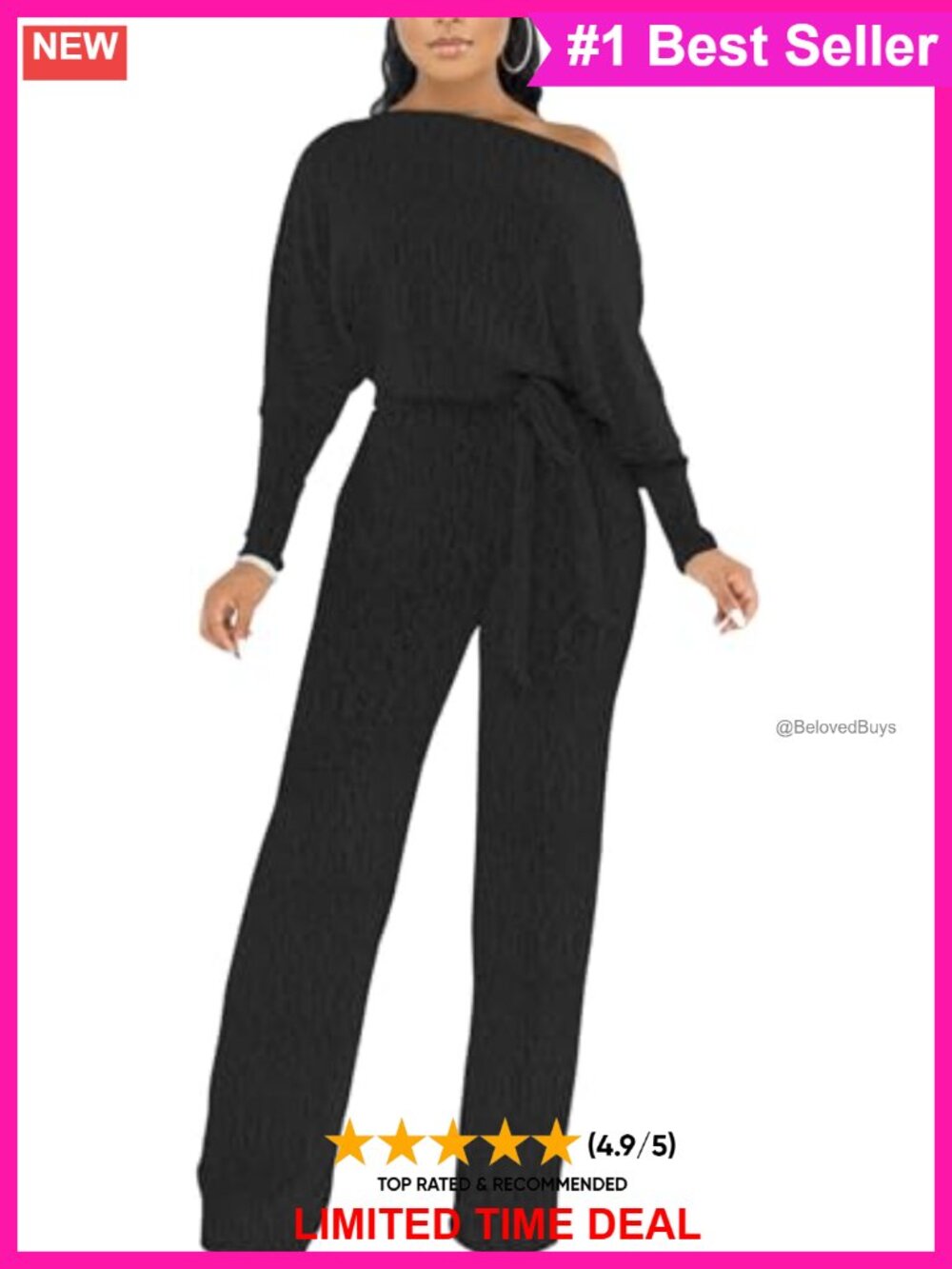 Sexy Sequin Off Shoulder Wide Leg Jumpsuit Long Sleeve Clubwear